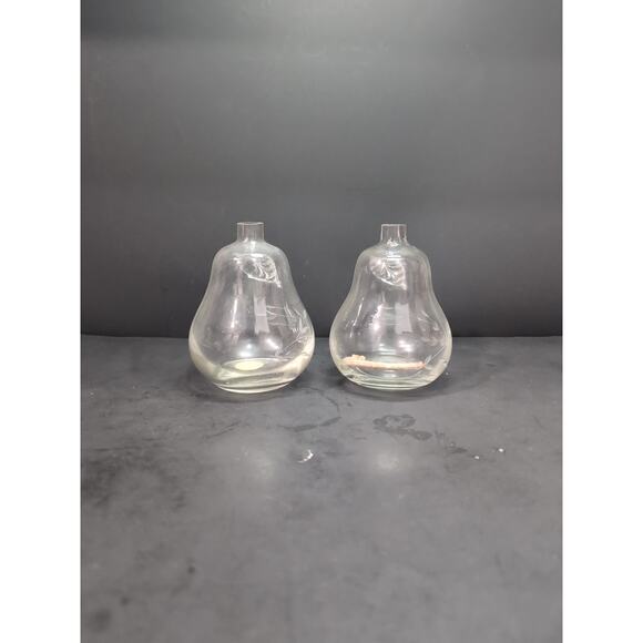 Princess House Pear Oil Lamp Set, Clear Heritage Blown Glass, 4" H, Table Decor - Picture 3 of 9
